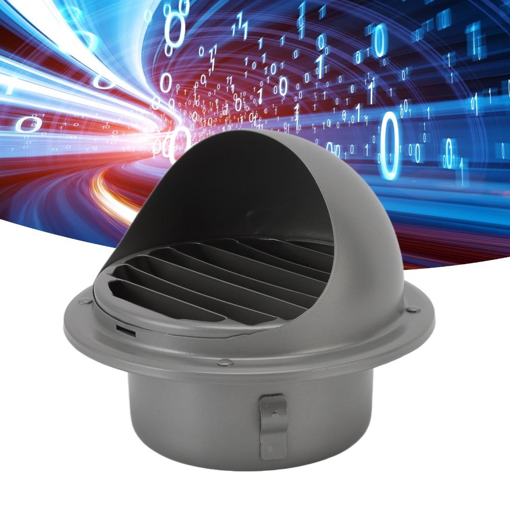 Round Louvered Vent Cover Thickened 304 Stainless Steel Exhaust Vent Hood Wall Vent For Bathroom