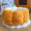Rutschfeste Katzendecke Warmer Hund Weiches Fleece 16,5/19,7 Zoll Design Kürbis Haustiermatte Vier Jahreszeiten