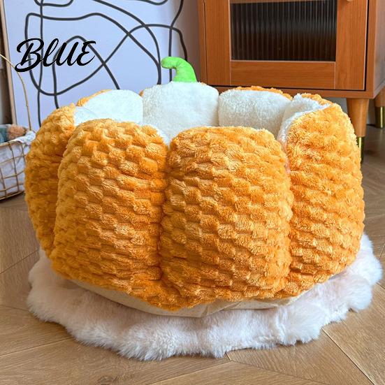 Rutschfeste Katzendecke Warmer Hund Weiches Fleece 16,5/19,7 Zoll Design Kürbis Haustiermatte Vier Jahreszeiten
