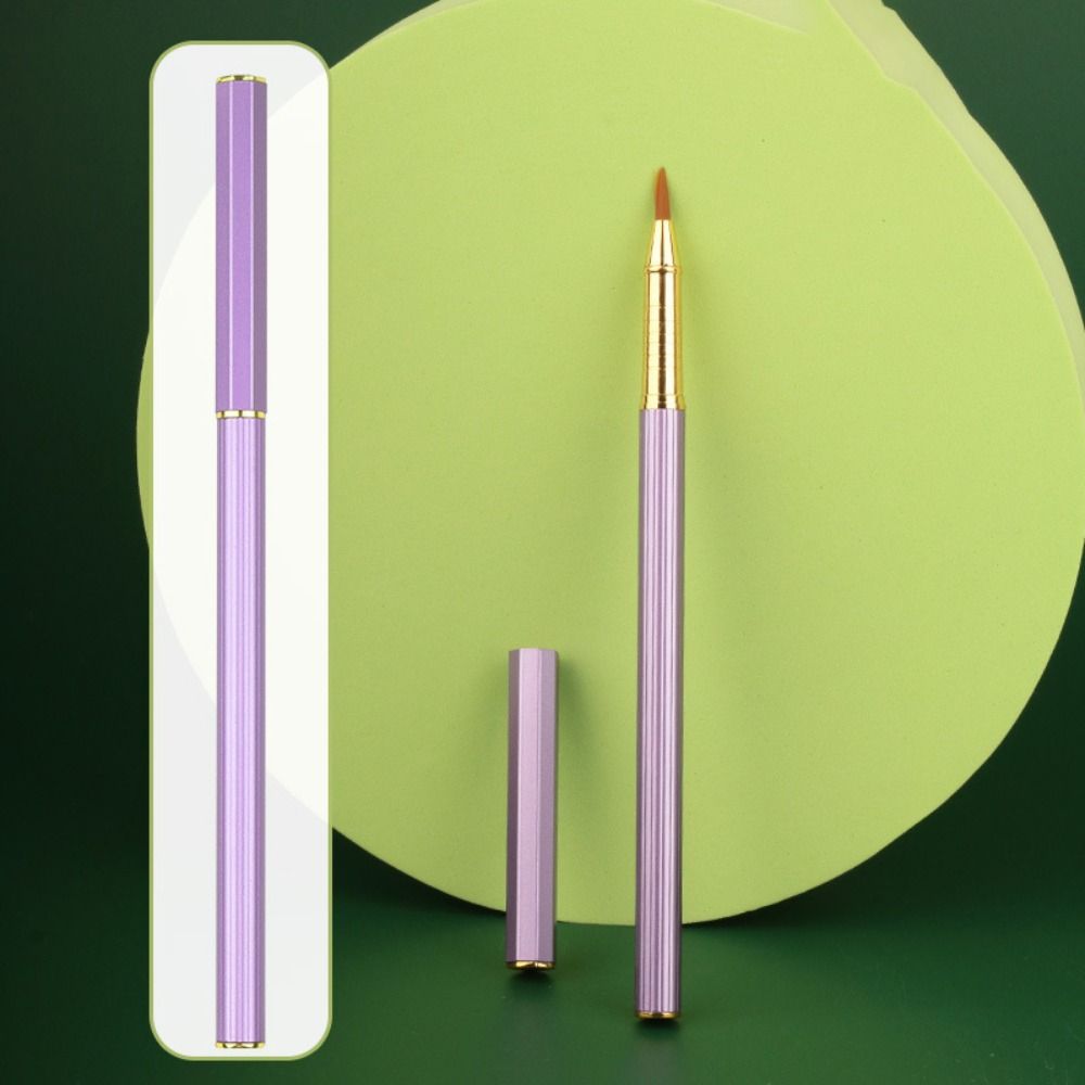 

Soft Hair Fountain Pen Type Small Script Metal Rod Brush Pen Durable Calligraphy Pen Copy style 2