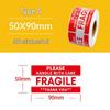 Large Fragile Label - Handle with Care: Do Not Drop, Do Not Press, Express Delivery, Heavy Pressure