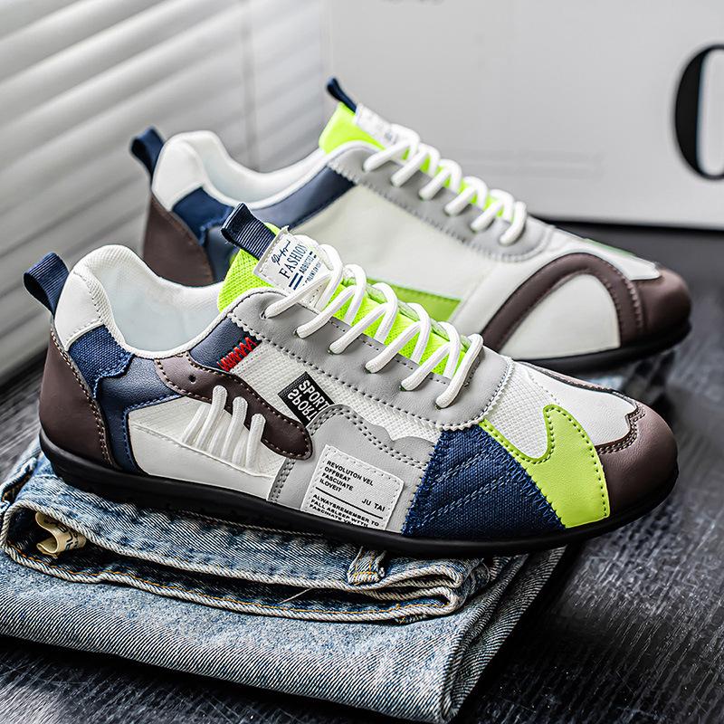 Herrenschuhe Sommer atmungsaktiv Mode Sport und Freizeit Forrest Gump weiße Schuhe weiche Sohle leicht Doudou Schuhe Farbabstimmung Deutsches Training