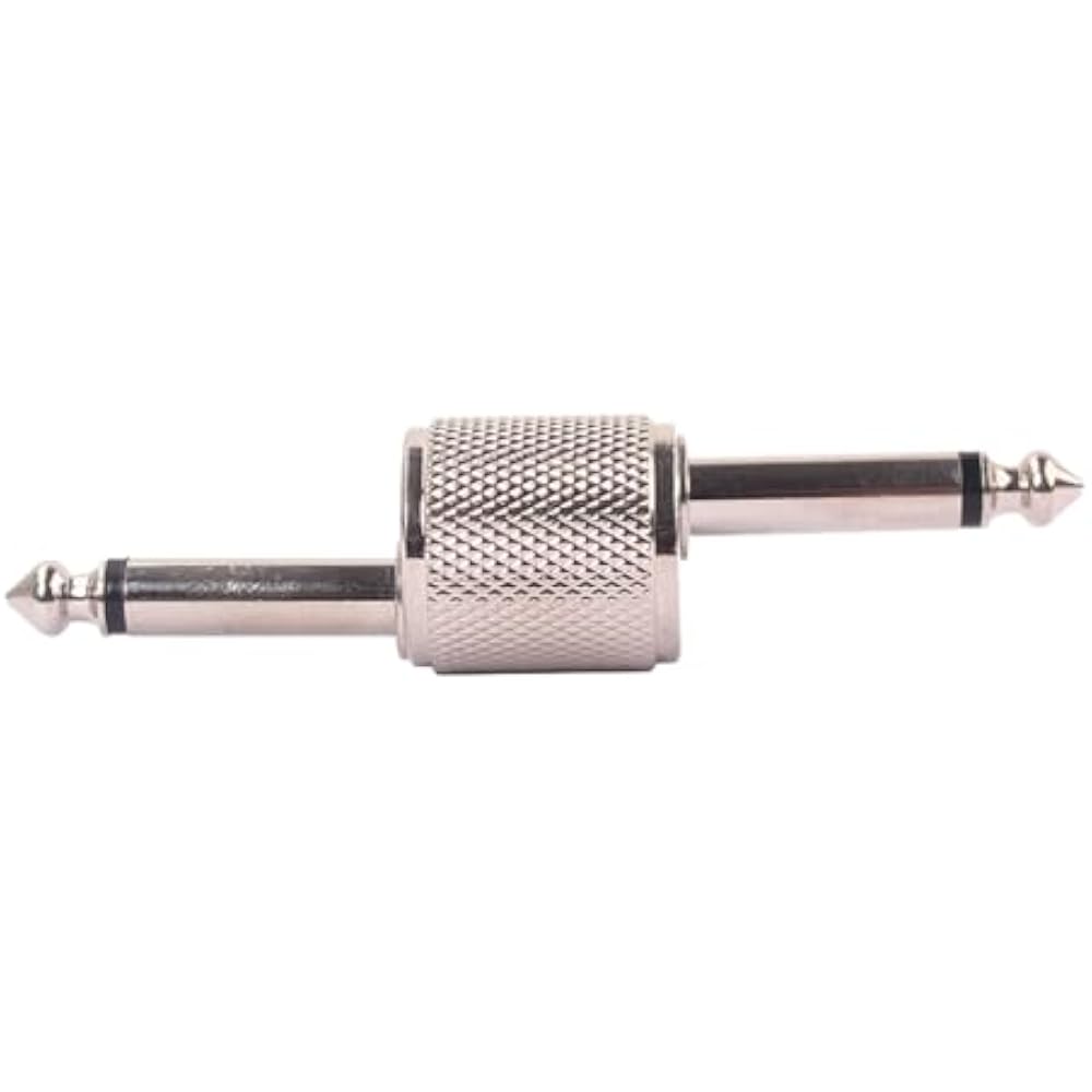 NUOLUX Guitar Pedal Effect Plug Coupling Connector, 3.43 Inch, Silver, Compact Design, Compatible...