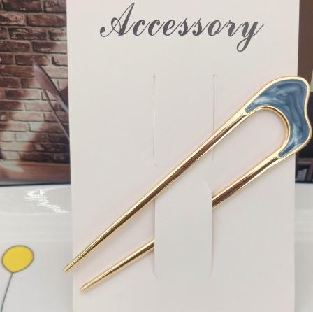 Koreanische Metall Haarstäbe Damen Haarnadeln Elegant Schlicht Einfarbig Haarspangen Mädchen Haarstäbe Haarschmuck Haarnadel Neu