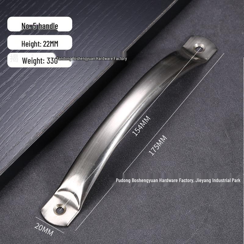 Modern Stainless Steel Round Tube Cabinet Door and Drawer Pull Handle