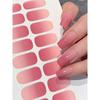 Nálepka s nahými polovytvrzenými gelovými zábaly na nehty s dlouhotrvající UV LED lampou Francouzská nálepka na nehty Omber Nail Waterproof Semi-cured Sticke 16 tipů