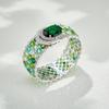 Musla Design Wedding Bracelet for Women Exquisite Colored Stone Sparkly Design for Banquet and Anniversary Accessories