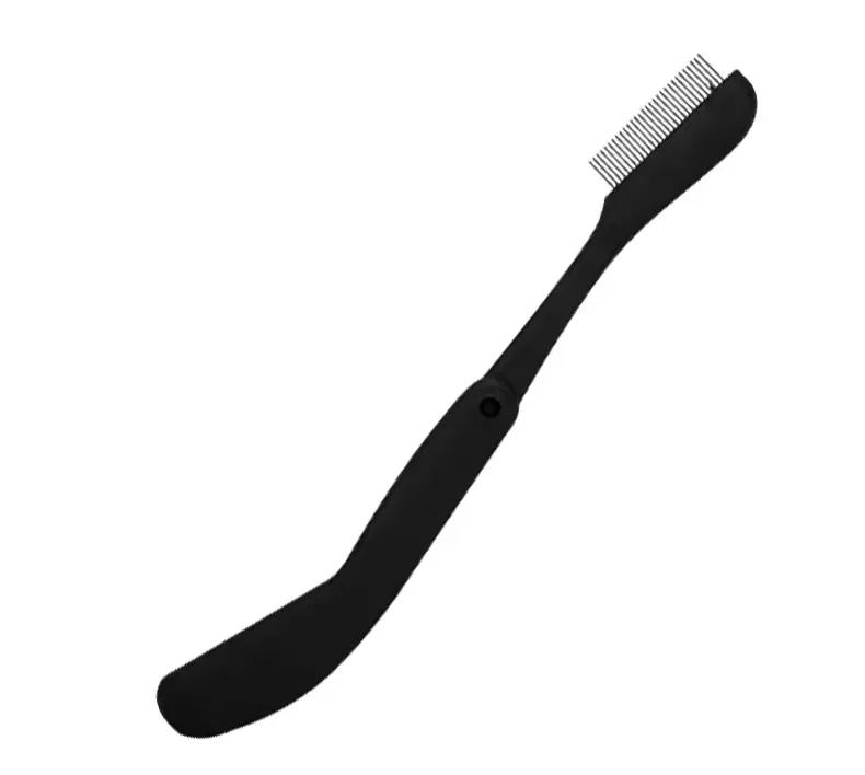 Foldable Ultra-Fine Stainless Steel Eyelash Brush Lash Separator Eyebrow Eyelashes Extension Comb Eyelash Curler Makeup Tools