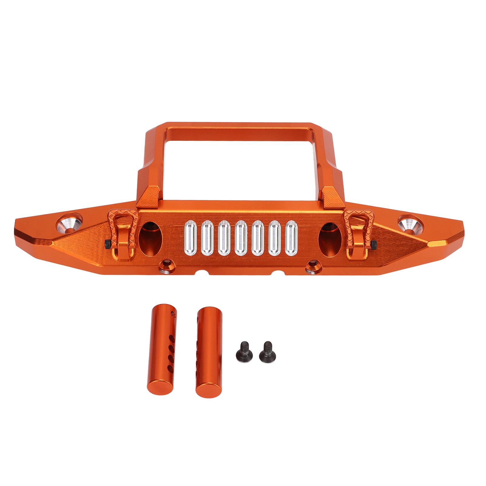 

Aluminum Alloy Front Bumper RC Car Upgrade Accessory with LED Light Hole for al 1Celsius6 for SCX6 Car