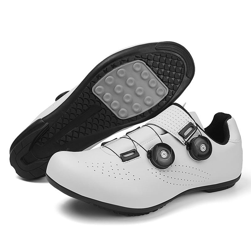 Men Women Cycling Shoes Road Mountain Bike Breathable Stiff Sole Clipless Compatible Outdoor Riding Footwear