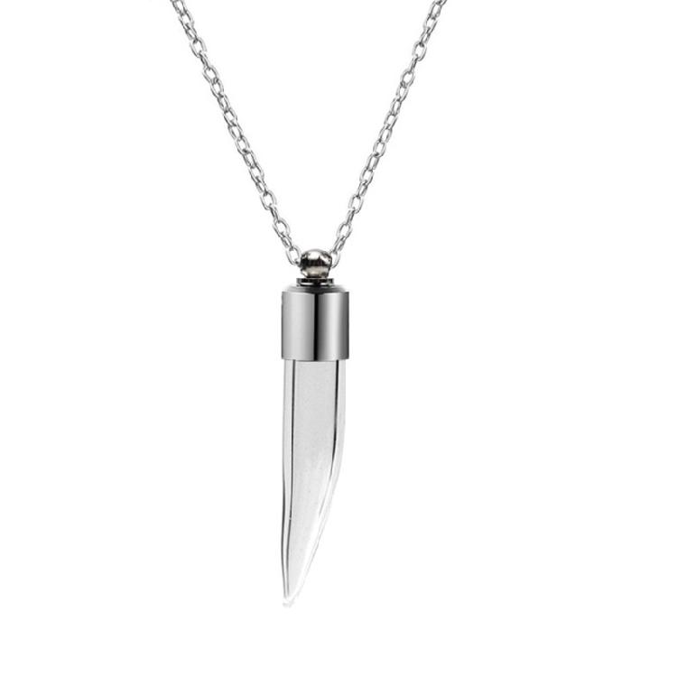 Praktische Glasbehälter Halskette Schmuck Modische Glasgefäß Halskette Halskette Schmuck zur Aufbewahrung von Blumen
