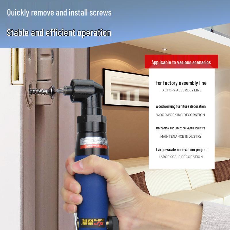 Gaobao 90° Right Angle 5H Pneumatic Industrial Air Screwdriver