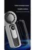 Portable USB-Charged Transparent Fan with Ice Pack and Display Screen for Outdoor Use