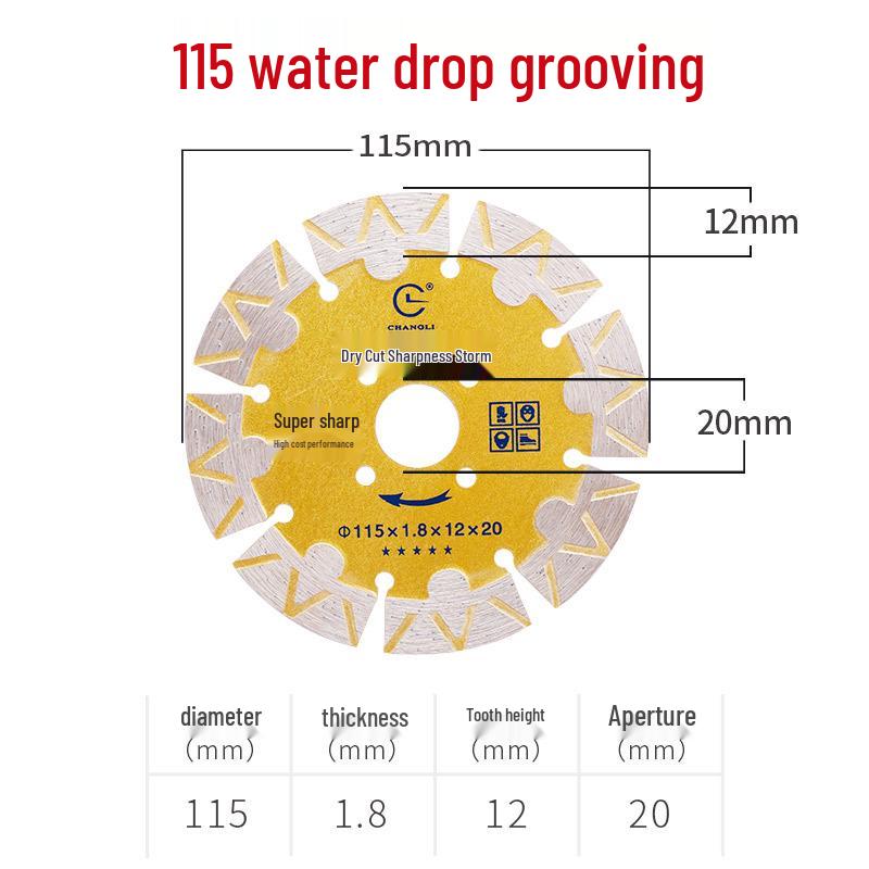 Changli 114-180 Grooving Saw Blade for Wall Groove Cutting Machine