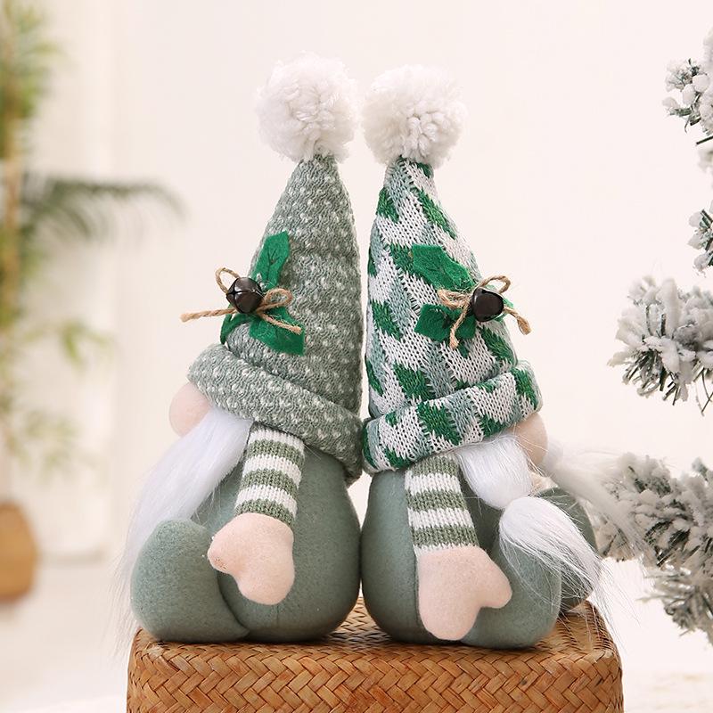 High-End Knitted Gnome Plush Ornament with Pointed Hat - Christmas Decoration
