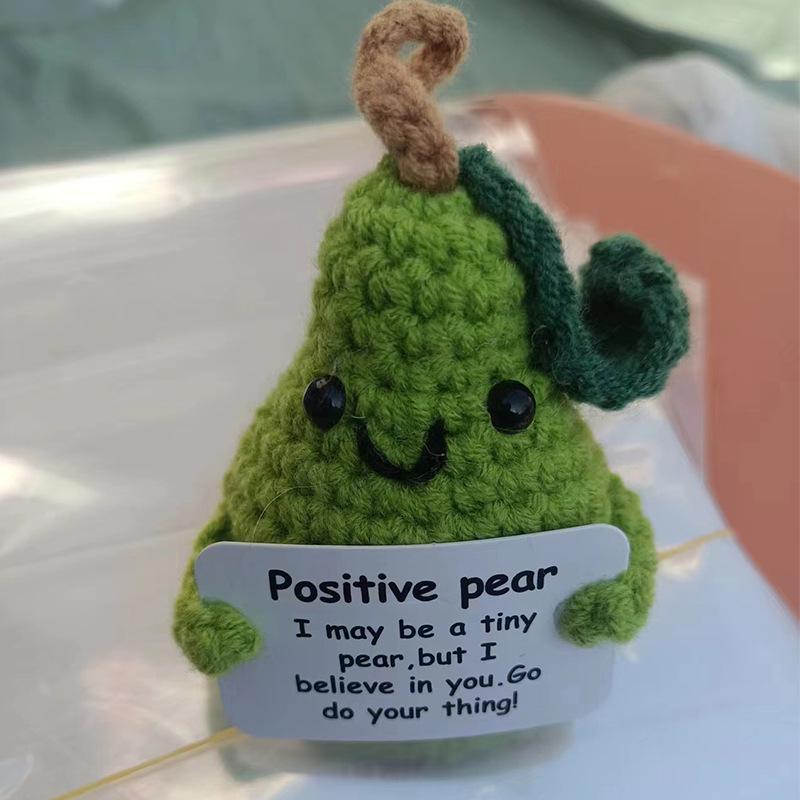 

Hand-Knitted Wool Yarn Potato: Funny Expression Simulation with Pineapple & Corn