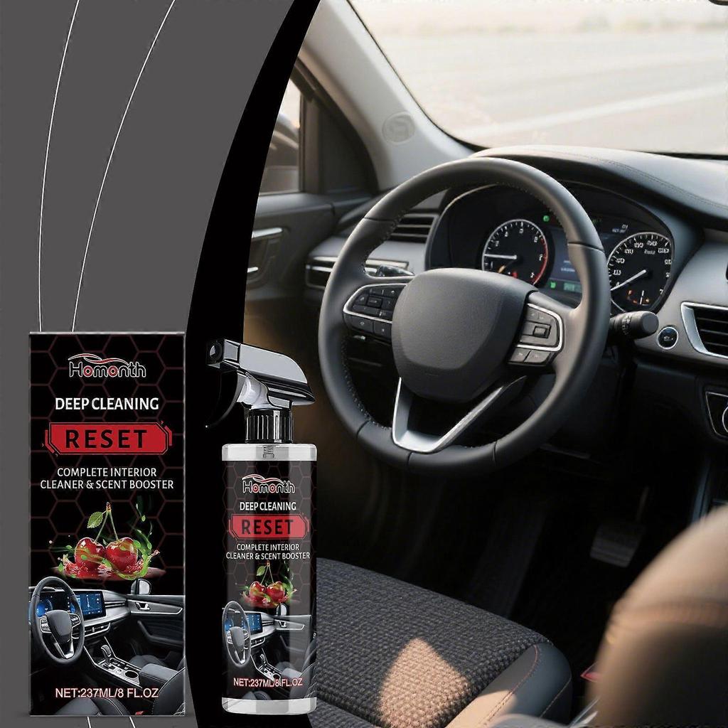 Limited time!!Homonth Car Interior Cleaning Spray - Seat Interior Care Leather, Cherry Scent, Cleans Odors And Restores