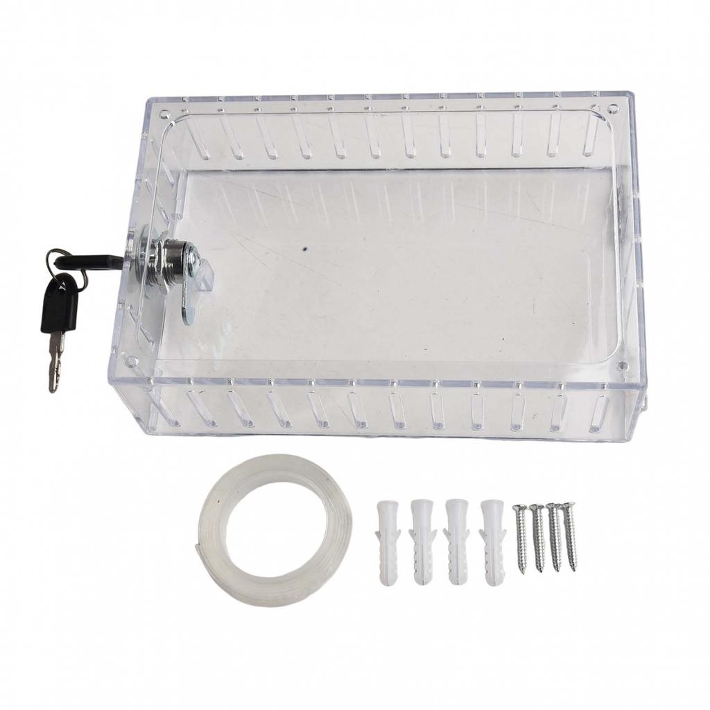 Clear And Transparent Wall Mounted Guard Combination Lock Box Thermostat Covers