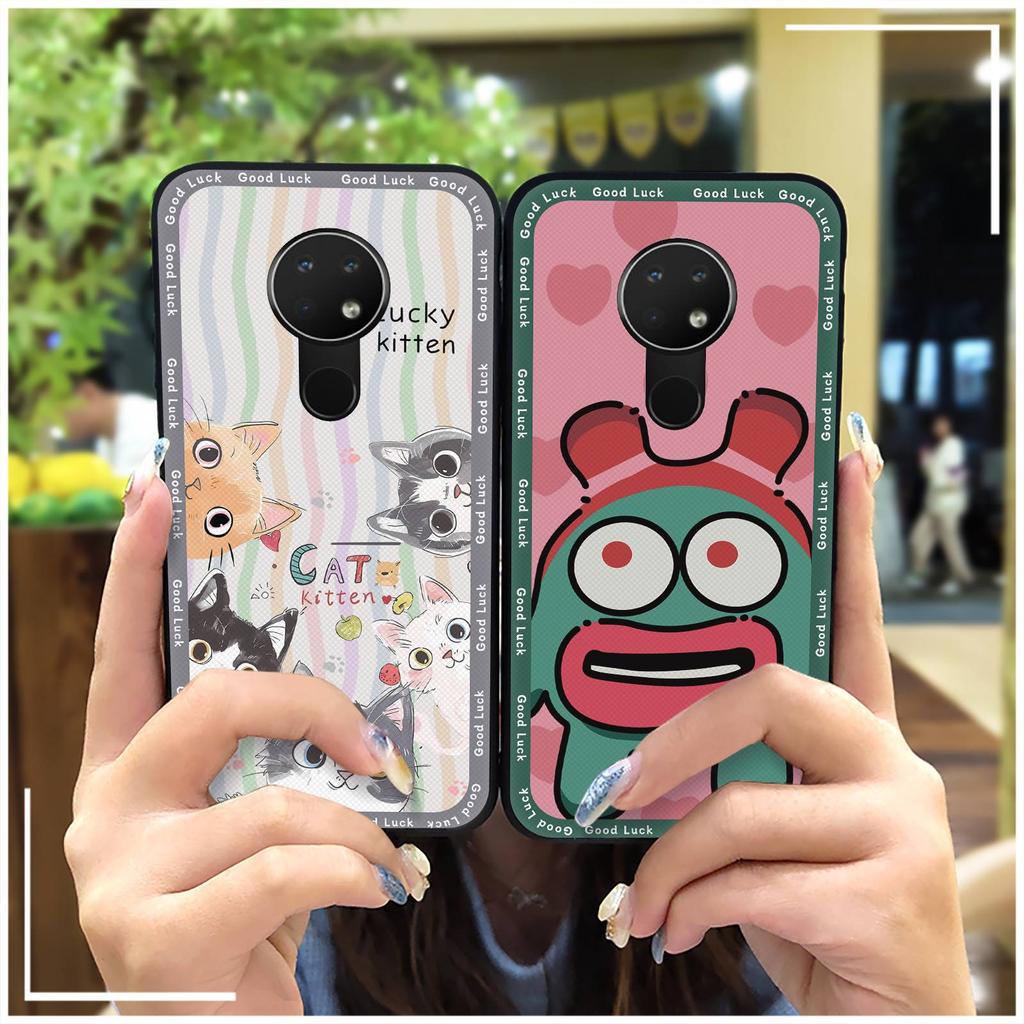 Dirt-resistant Durable Phone Case For Nokia 6.2/7.2 Silicone Anti-knock Graffiti Anti-dust Cartoon Phone Pouch Soft Case
