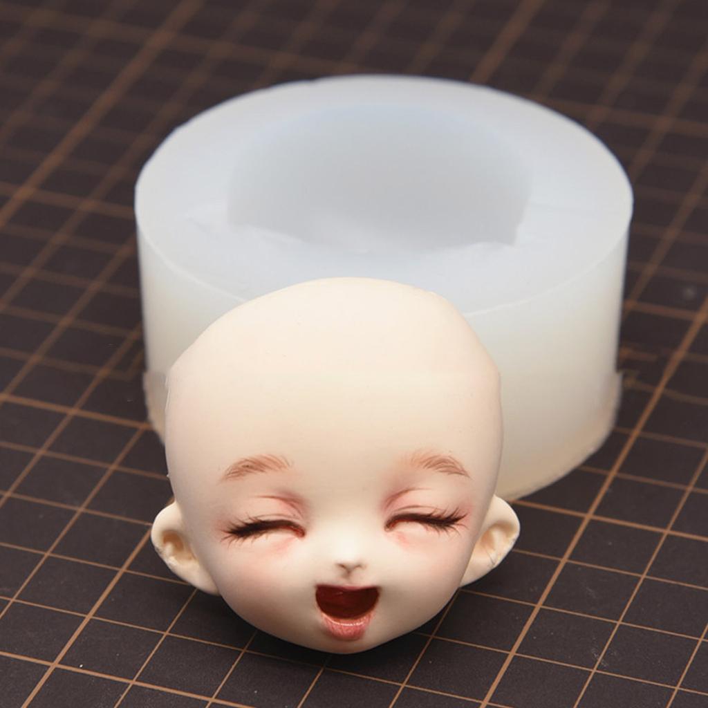 DIY Doll Modification Silicone Mold Clay Head Cake Chocolate Decoration