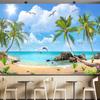 Beautiful Beach Wallpaper Large Palm Tree Mural Beach Themed Wall Murals Bedroom Living Room Home Decor