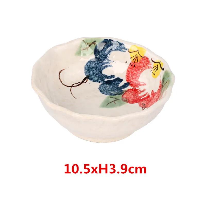 2 Pcs Japanese Creative Ceramic Household Dishes Desserts Small Bowls Bowl Snacks Cold Dishes Hot Pot Seasoning Saucer Soy Sauce