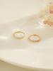 Minimalpiercing 14K Daily Cubic Ring Piercing Earrings