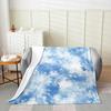 Purple Cow Print Blanket Soft Fleece Throw Modern Home Decor Cozy Living Room Sofa Bedding Gift for Women Girls