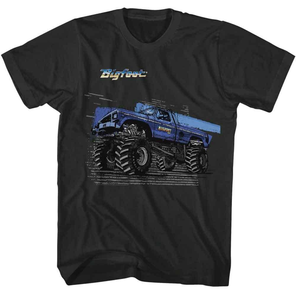 Bigfoot - Truck Zoom - American Classics - Solid Gray Adult Short Sleeve T-Shirt S