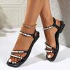 Fashion Summer Women Sandals New Comfortable Sexy Flat Shoes Women Bohemian Sandals Breathable Casual Beach Fashion Zapatos De Mujer