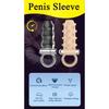 SCRealistic Penis Extender Sleeve Cover Header Case Reusable Condom Delay Ejaculation Dick Enlargement Extension Men Male Sex To