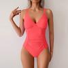 Women's Solid Swimwear Sense Bikini With Chest Pad No Steel Bra Swimwear