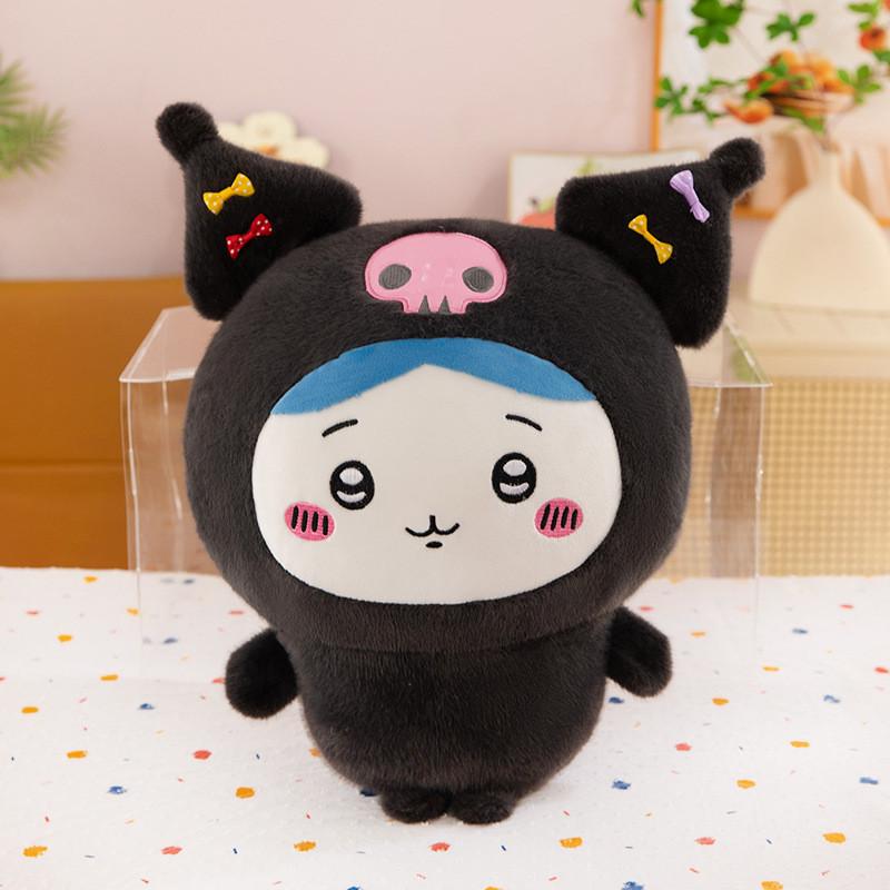Usagi Chiikawa Hachiware Transform Pikachu Kuromi Rabbit Plush Toyfor Collectors And Kids Black,45cm