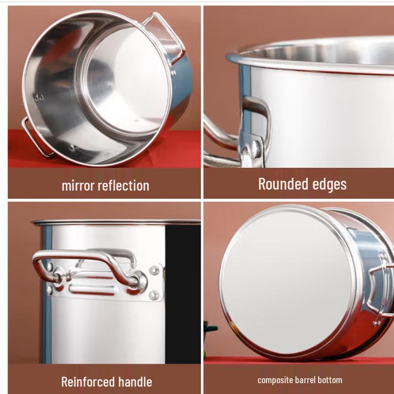 SIFAR Stainless Steel Commercial Stock Pot with Lid