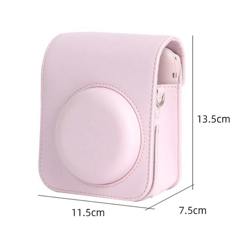 [Film Lab] Instax Mini 12 PU Leather Camera Case Soft Protective Case with Strap CAA14