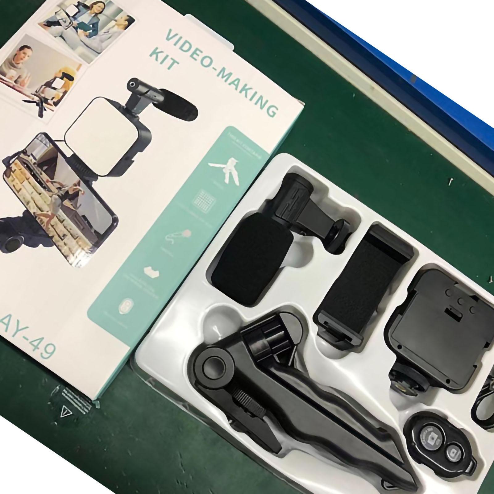 

Микрофон Интернет Знаменитости Живой заполняющий свет Ручной видеосвет Настольный беспроводной Live Lamp AY49