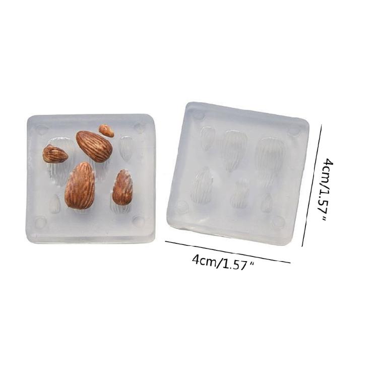 Epoxy Apricot Kernel Ornament Mold Silicone Crafts Mold for Home Decoration