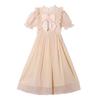 Girls' Korean Style Short Sleeve Chiffon Princess Dress