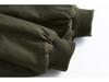 2025 Winter Men's Black Retro Color Block Jacket with Lambswool Lapel