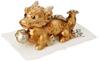 Lucky Dragon 6cm X X Golden Seto Ware Ale-net Figurine, 13.5cm 8.5cm, Dragon,