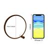 LED Table Lamp for Bedroom Round Acrylic Desk Lamp for Living Room Black/Wh