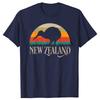 Funny New Zealand Kiwi Vintage Bird Graphic T-shirts  's Fashion Casual Tshirt 100% Cotton Loose Oversized T Shirt
