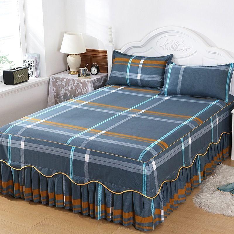Anti-slip Bed Skirt Single Piece Single Double Bed Cover Bed Sheet Simmons Protective Cover Universal Bed