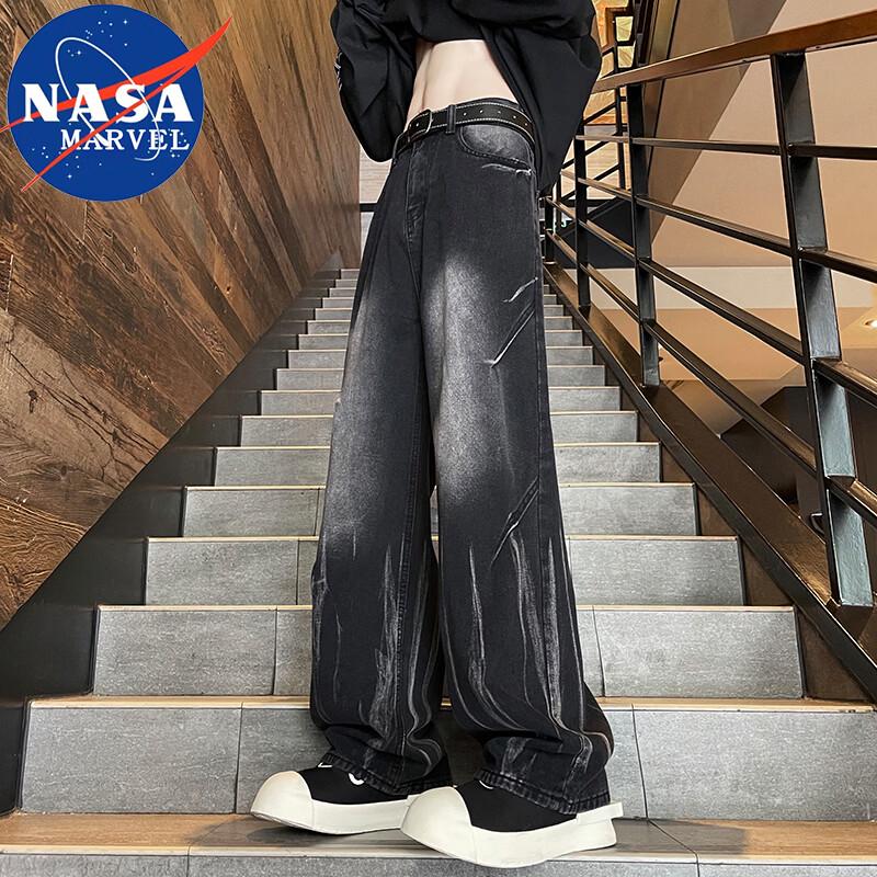NASA MARVEL Men s Gradient Straight-Leg Jeans L