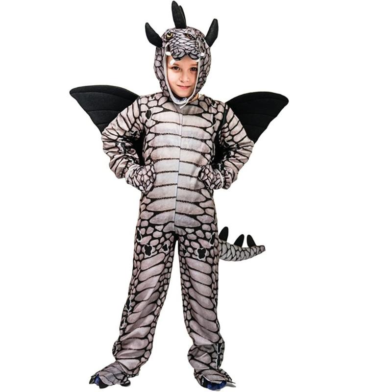 Kids Dinosaur Costume Set For Halloween Parties And School Plays Practical Polyester Fabric Cosplay Outfit