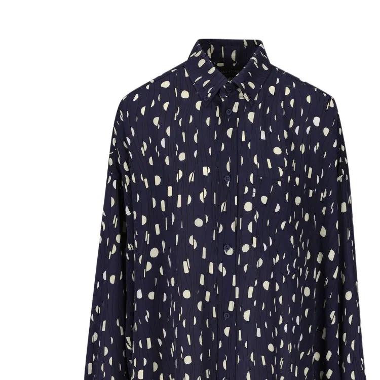 Balenciaga Polka Dot Print Long Sleeved Shirt (Unisex) Shirts 773300TPL678502