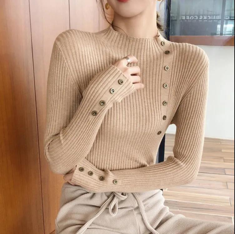 Slim Long Sleeve Bottom Shirt Fashion 