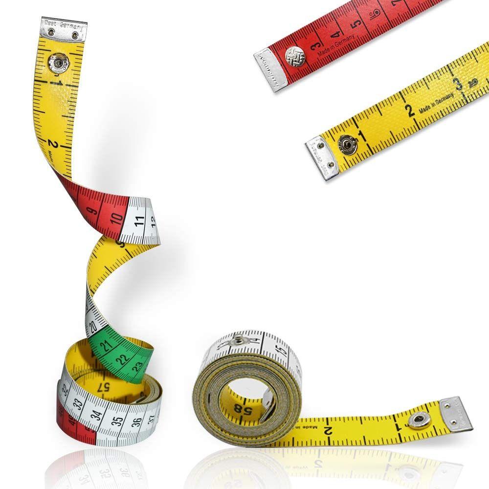 

with Snap Fasteners Tailor Tape Measure Centimeter & Inch Scale Body Measuring Ruler