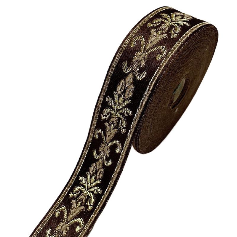 1 Meter Gewebte Spitze Besatz Nähstoff Jacquard Bänder Stilvolle Florale Bestickte Träger Für Kleid Tasche Vorhang