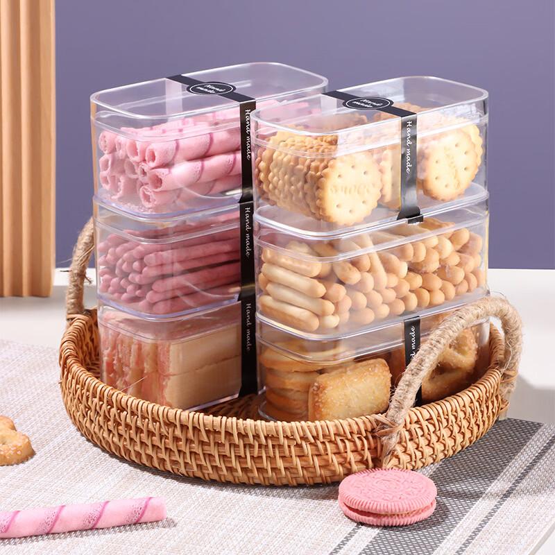 BJ 300ml Transparent Plastic Food Storage Jars (6-Pack)